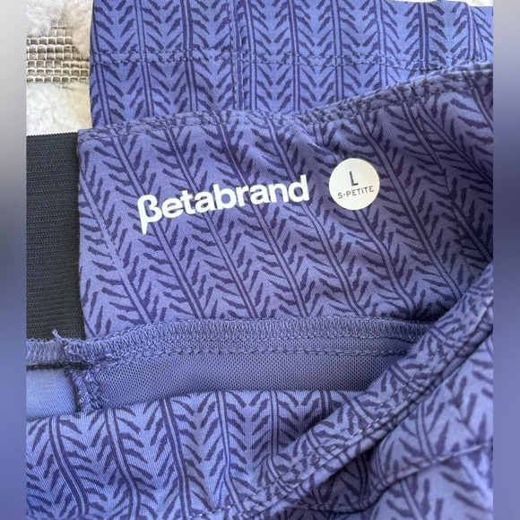Betabrand Power-Down Azul Block PantsSz L SP - Picture 5 of 5